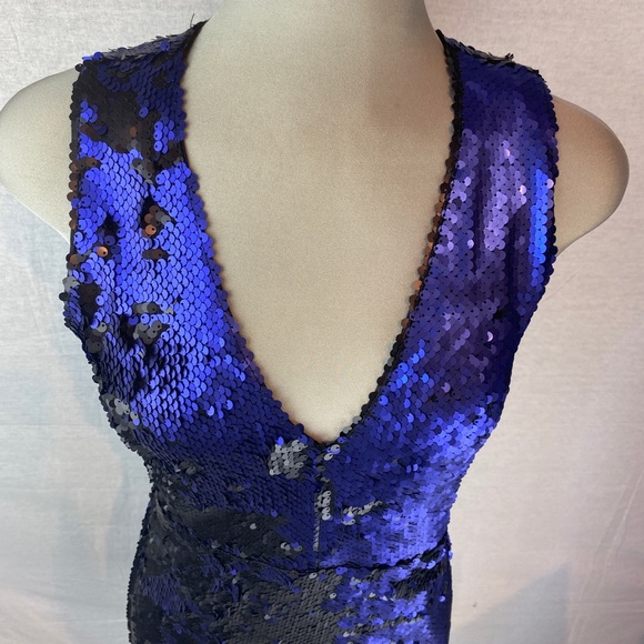 NWT SHINESTAR Sequin Bodycon Open Back Mini Dress - Picture 8 of 8